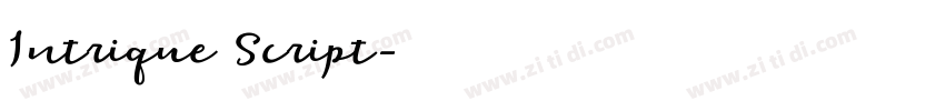 Intrique Script字体转换